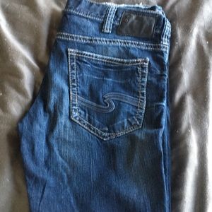 Men’s Silver Zac Jeans dark blue 36x32
